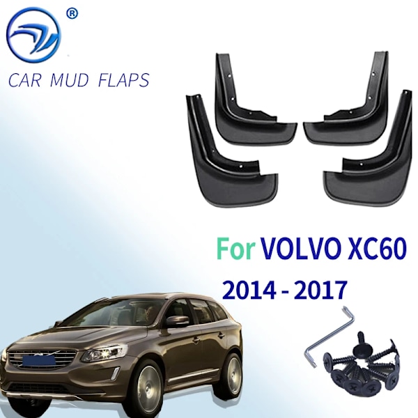 Stänkskydd Mud Flap Stänkskärmar Fender Passform Bil Stänkskydd För VOLVO XC60 2014-2017 2015 2016 Mudflaps