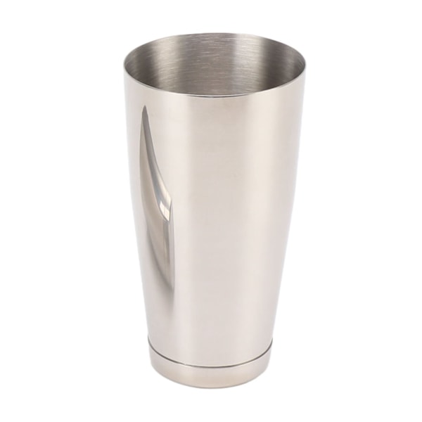 Todelt Cocktail Shaker i Rustfrit Stål med Spejlet Finish og Bundkop