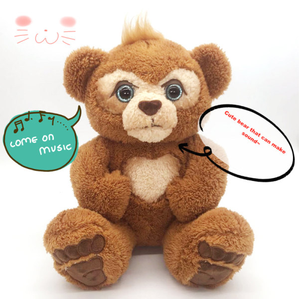 Nyfiken Interactive Bear Plush Music Bear e Plush leksak