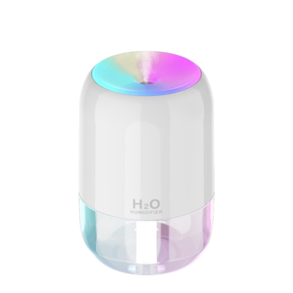 【Lixiang Store】 200 ml Aroma Diffuser Vit Aroma Diffuser luftfuktare med 7 färger omgivande ljus