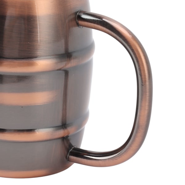 Dubbelväggig Isolerad Rostfritt Stål Ölkopp - Mångsidig Ergonomisk Design för Mjölkte och Hemanvändning i Retro Kopparfinish Retro Copper Color