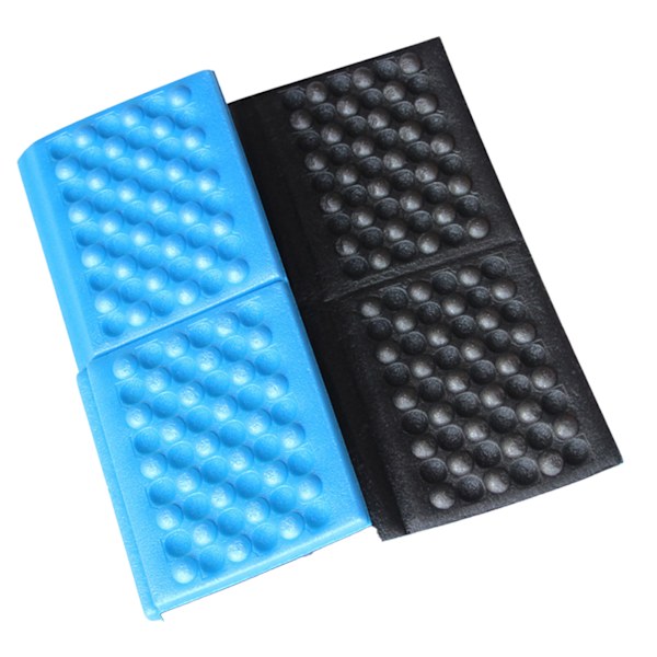 Bærbar Foldbar Skum Pude - Bikube Design, 6-Fold Måtte til Vandreture - Blå, 15.4 x 11.2 x 0.4 tommer Blue