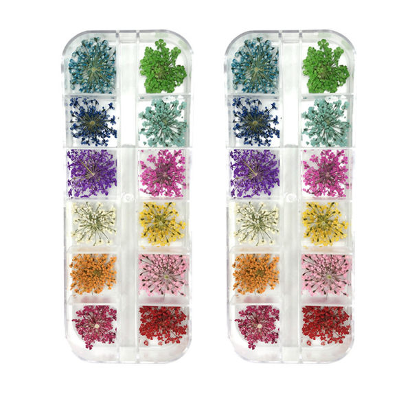 Kynsikuivattuja kukkia, 3D Nail Art -tarra vinkkejä manikyyrisisustukseen