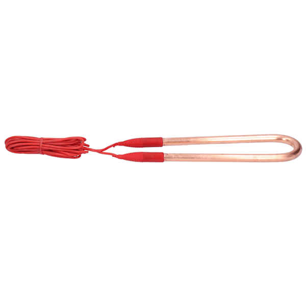 Elektrisk varmeelement i messing - Eksplosjonssikker U-formet varmeapparat med 115 cm kabel (2 KW, Mål: 26,5 x 6,5 x 1 cm / 10,4 x 2,6 x 0,4 tommer)
