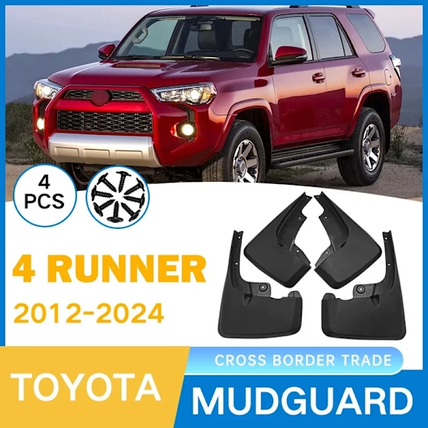 Stänkskydd Passar Toyota 4Runner 2012-2024 Stänkskärmar Däckskärmar Hjulskydd Tillbehör 4x Däck