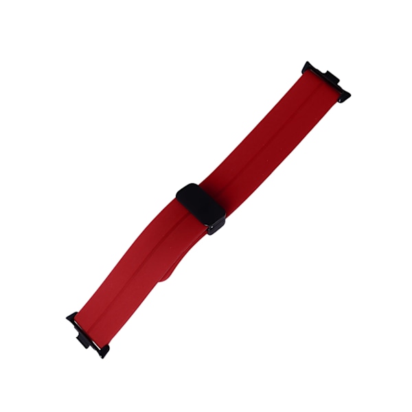 Burgunder Vanntett Fleksibel Silikon Magnetisk Foldbar Klokkearmbånd for Mi Band 8 Pro