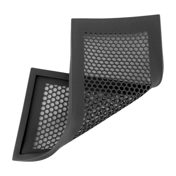 Sæt med 2 Babysikre Gulvventil Dæksler i Sort - Designet til at Fange Affald, Hår og Insekter 2pcs Black