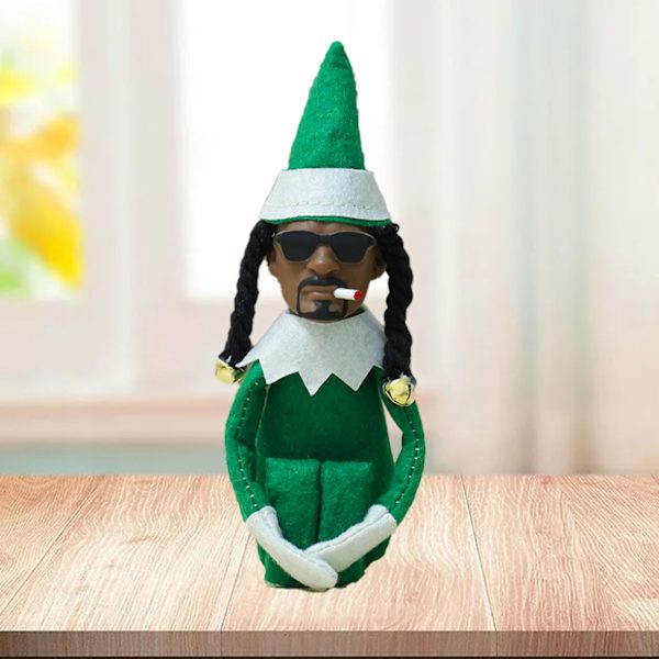 Elf Doll Resin Plush Toy - Pehmeä Kosketus Koriste Joulujuhliin, Lomille ja Kotipuutarhan Sisustukseen Vihreänä Green