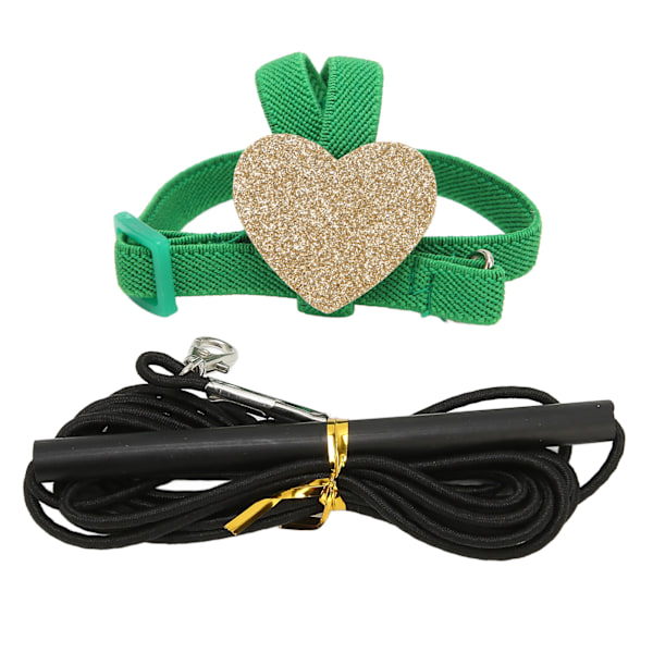 Justerbar Lätt Fågelsele Koppel - Elastiskt Dragrep för Undulater och Kärleksfåglar (25,5 cm) 25.5cm