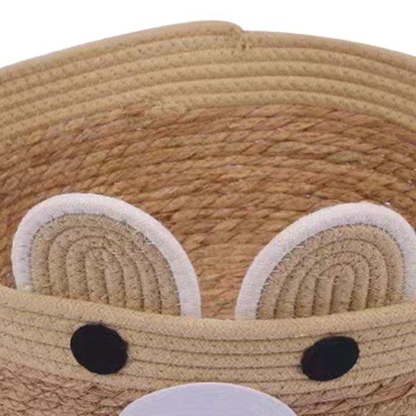 Rattan Tau-Seng for Katt 4 Sesonger Universal Søt Bjørnmodell Kattunge Sove Reir for Kjæledyrforsyninger M