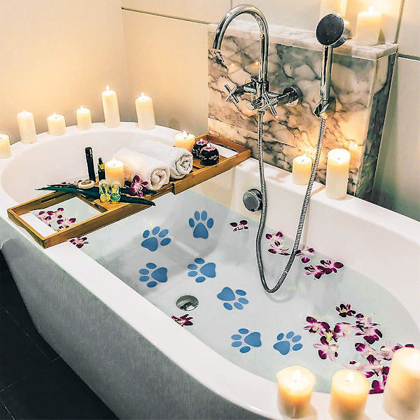 Non slip Bathtub Stickers Adhesive Paw Print Anti slip Appliques