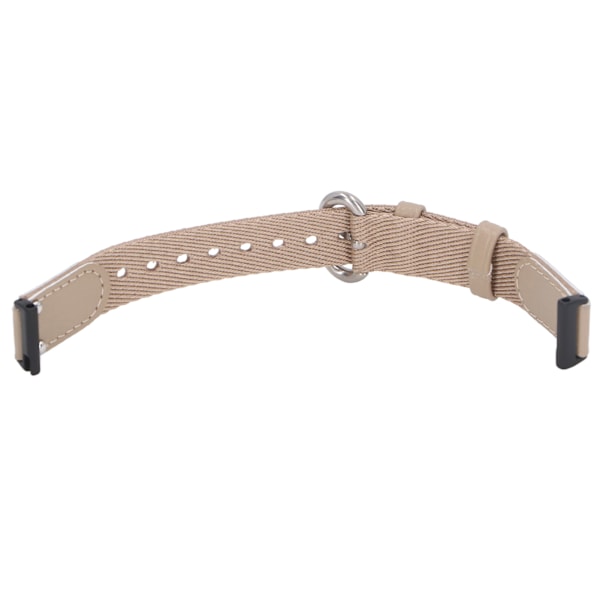 Justerbart Andningsbart Canvas-Ersättningsarmband för Fitbit Inspire 3 - Sportig Aprikos Stil