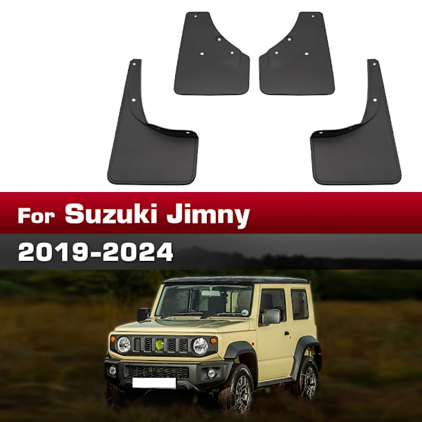 Suzuki Jimnyyn 2019 2020 2021 2022 2023 2024 lokasuoja 4kpl/setti roiskeläpät auton lisävarusteet