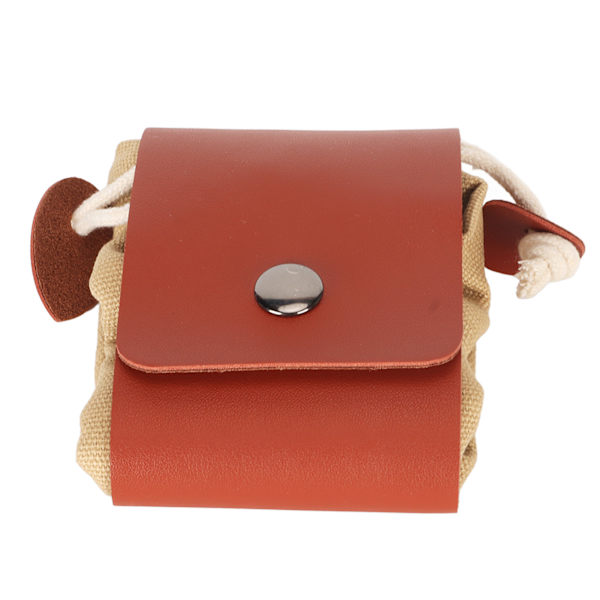 Khaki Foraging Taske - Stor Kapacitet, Holdbar Canvas & PU Læder, Vandafvisende Frugtplukke Taske til Blomster- og Svampeindsamling Khaki