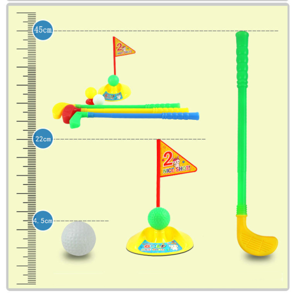 Golfset för småbarn: Mini inomhusgolfspel för barn - Perfekt för föräldra-barn-interaktion och utomhussportskul