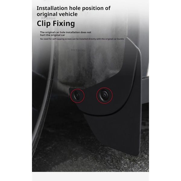 Stänkskydd Mud Flaps Stänkskärmar Fram Bakre Skärmskydd För Tesla Model Y 2021-2024 Större Utgåva