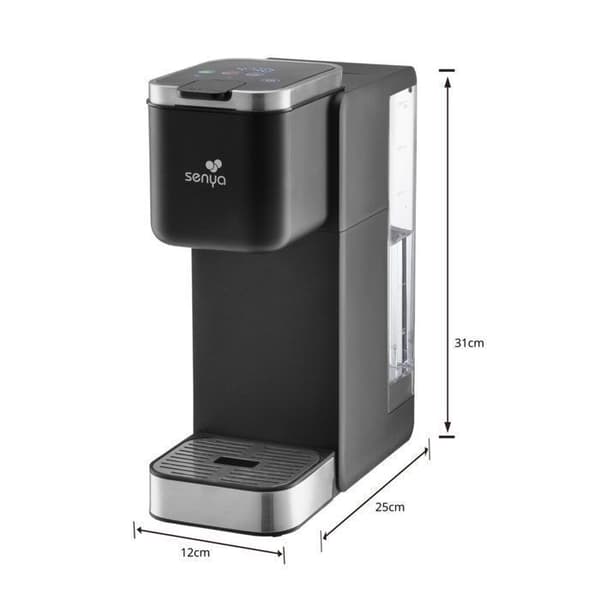 Elkanna - SENYA - Tea Time Pro SYBF-CM035N - 1,2 L - Pekskärm - 3 program Svart