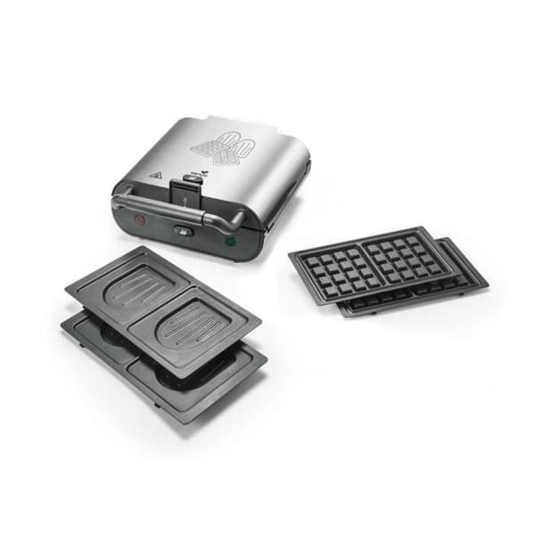 SENYA våfflor - Smörgåsmaskin 2 håligheter - 800W - Duo våfflor Grå