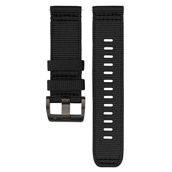 Nylon urrem til Garmin Forerunner 255/265/245 Smartwatch Sort M