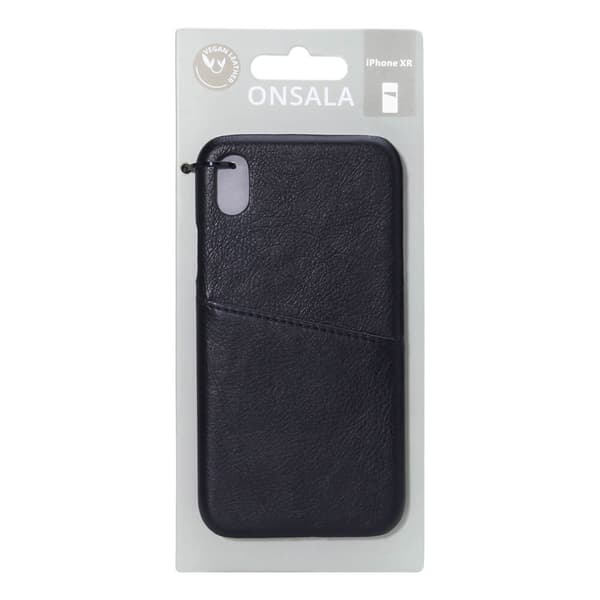 Mobilcover med Kortrum iPhone XR Sort