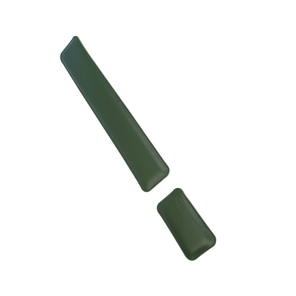 Ergonomiskt Memory Foam Tangentbord och Mus Handledsstöd Pad Set - Grön & Grå