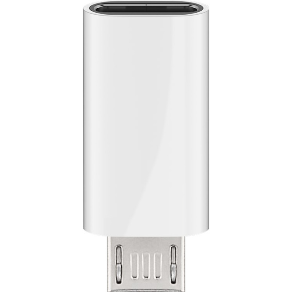 USB-adapter Micro-USB till USB-C™, OTG, vit