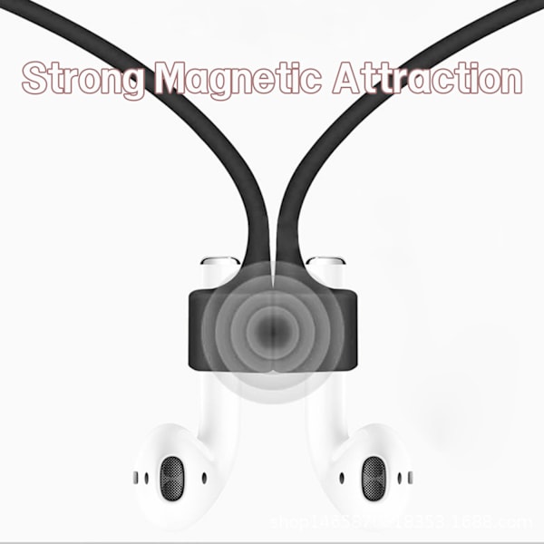 Magnetisk rem til AirPods 2, AirPods Pro 2/3 Sort