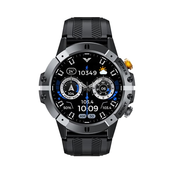Smartwatch med puls-, blodtryks- og iltmåler Silver Silver