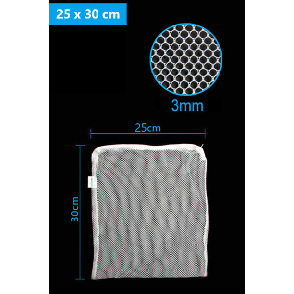 Filterpåsar för akvarium 5-pack Vit 30×25 cm