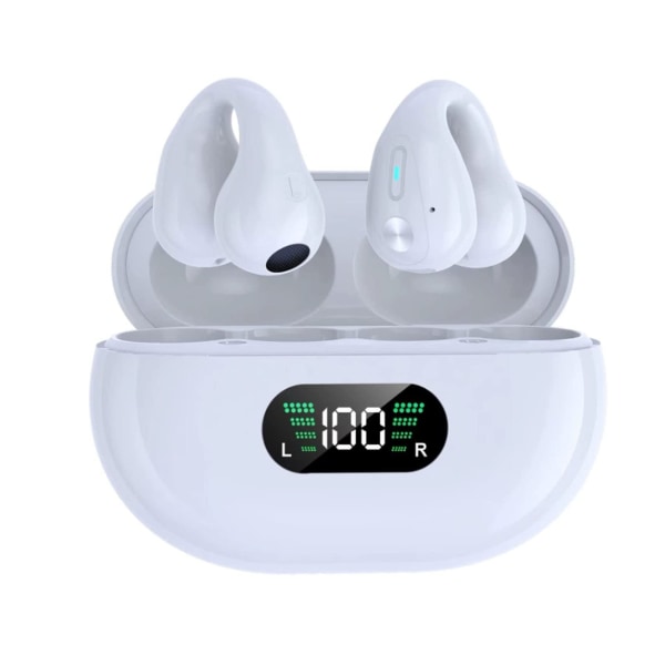 INF Trådlösa open-ear hörlurar Bluetooth 5.3 Vit