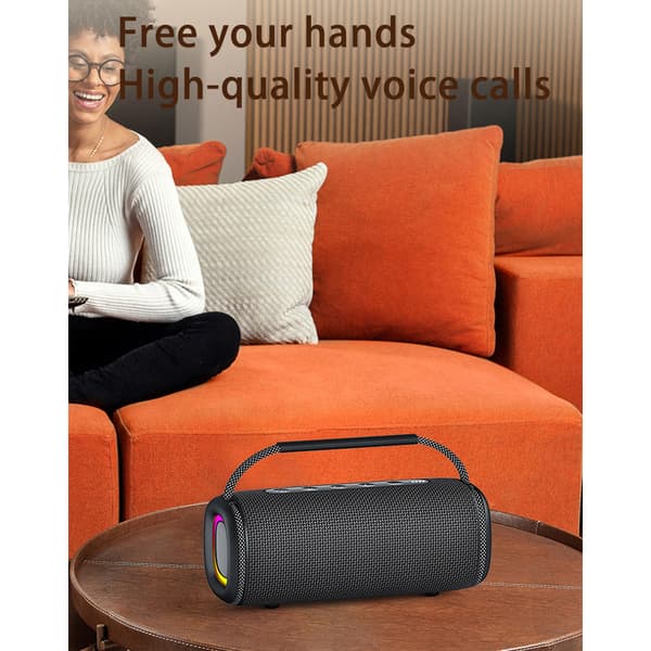 Bærbar vandtæt Bluetooth-højttaler med forbedret bas