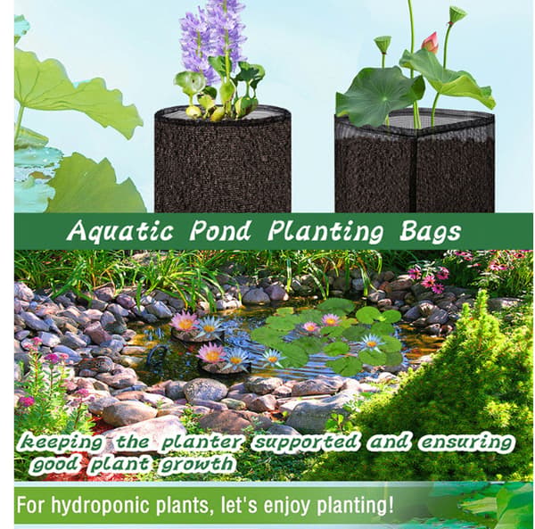 Mesh Aquatic Plant Pot - Set om 4 för vattenträdgårdar Square