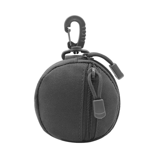 Bärbar rund förvaringsväska Black Black