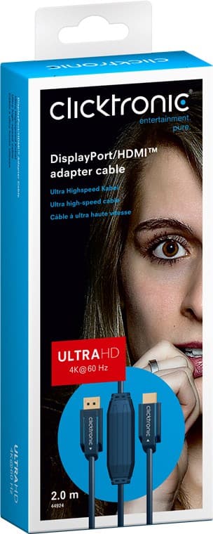 Aktivt DisplayPort til HDMI-adapterkabel