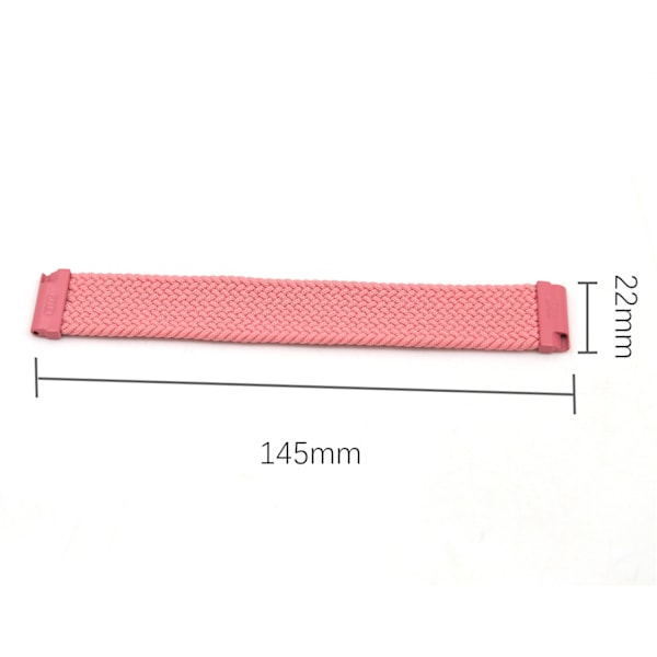 Klockarmband Nylon Fitbit Versa/Versa 2 Rosa M