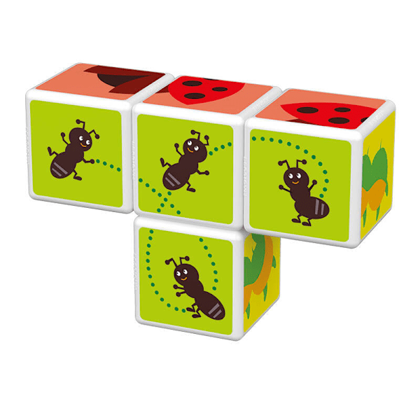 Magicube Printed Insects magneettipalikat + kortit 7 kpl GEOMAG GEO-121