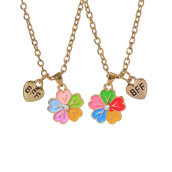 Halsband med Färgat Blomhänge Flerfärgad