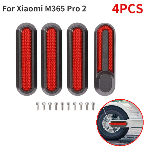 Xiaomi M365/PRO2 Scooter Sidedekoration Covers 4 Stk Rød