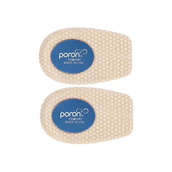 GEL Hälkuddar - 2 Par - Mjuka Stötdämpande Hälkuddar för Komfort och Lindring av Hälsmärta Beige Beige