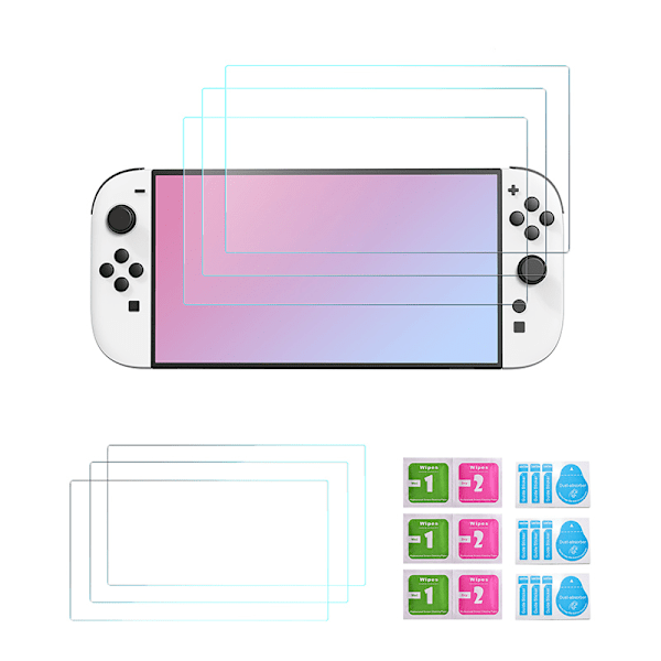 Switch 2 HD Härdat Glasskärmskydd 3-pack