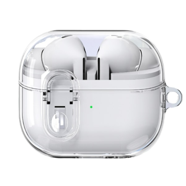 Skyddsfodral för Samsung Galaxy Buds 3/Buds 3 Pro med nyckelring Transparent