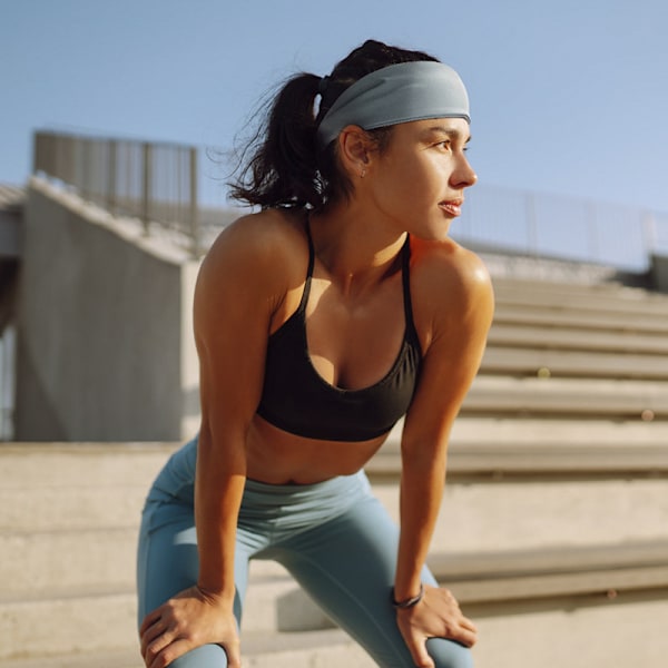 Sportyoga pannband Grå