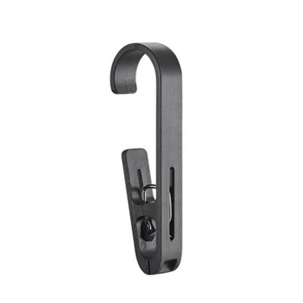 ABS Gardinkrokar - 4-pack: Mångsidiga Clips för Kök, Badrum och Sovsal Black Black