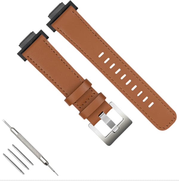 Urrem i ægte læder til Casio G-SHOCK DW-5600/GWB5600/GA-2100 Brown Brown