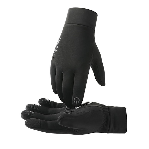 Varme handsker - Touchscreen vinterhandsker til cykling, kørsel Black XL Black XL