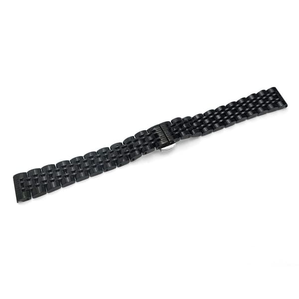 Urrem i rustfrit stål til Garmin Lily 2 - 14 mm Butterfly-spænde Black Black
