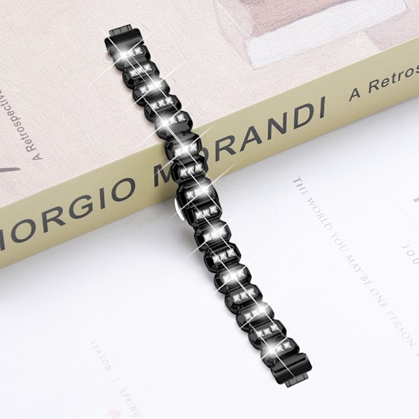 Fitbit Inspire Square Diamond Butterfly Spänne Svart