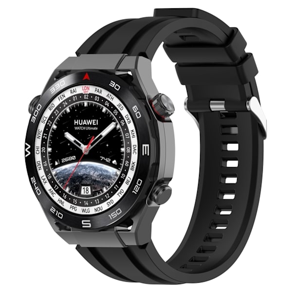Klockarmband 22 mm med 2 storlekar Svart