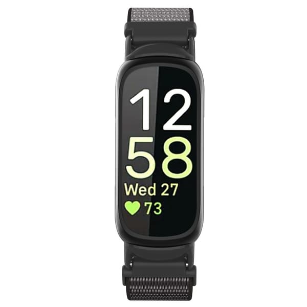 Nylon Loop Hook and Loop Rem Kompatibel med Fitbit Inspire 3 - Fås i Flere Farver Grey Grey