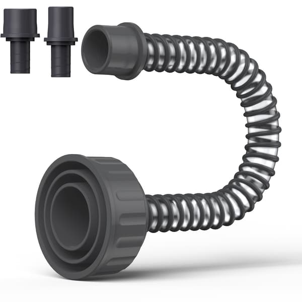 Renseadapter til A/C-kondensafløb, plastrørsæt til indendørsenheders vedligeholdelse mod snavs og alger Black Black